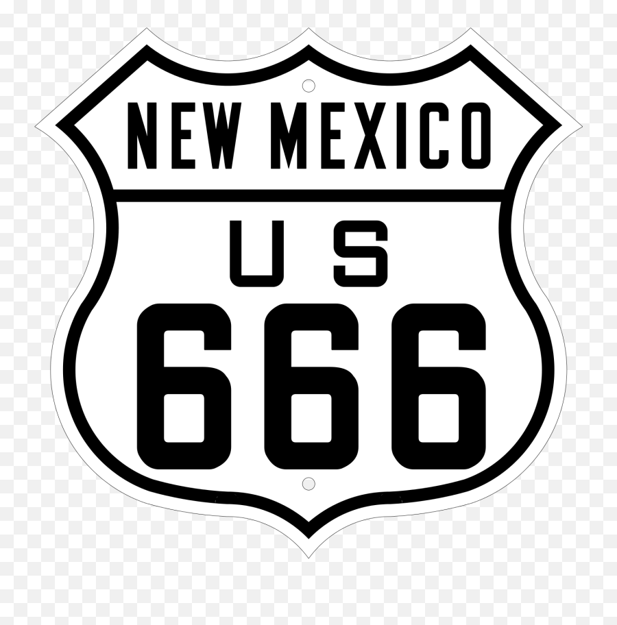 Us 666 New Mexico 1926 - Interstate 666 New Mexico Emoji,New Mexico Emojis