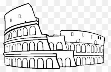 Moai Drawing Simple Transparent Png - Roman Colosseum Easy Emoji