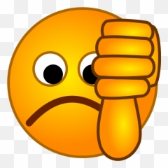 Smirc - Emoji Thumbs Down Png,Sad Emoji