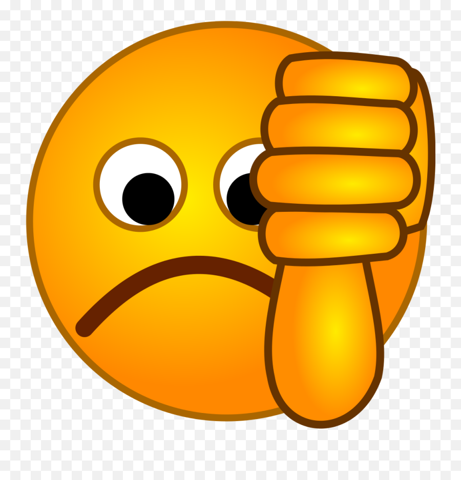 Smirc - Emoji Thumbs Down Png,Sad Emoji