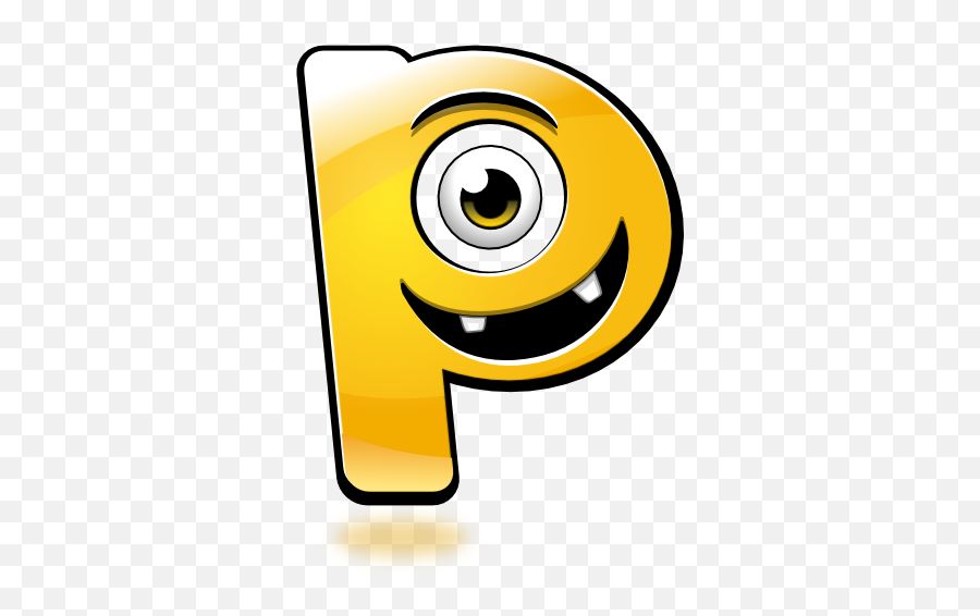 Smiley Alphabet - Letter P With Smiley Emoji,Emoticons P