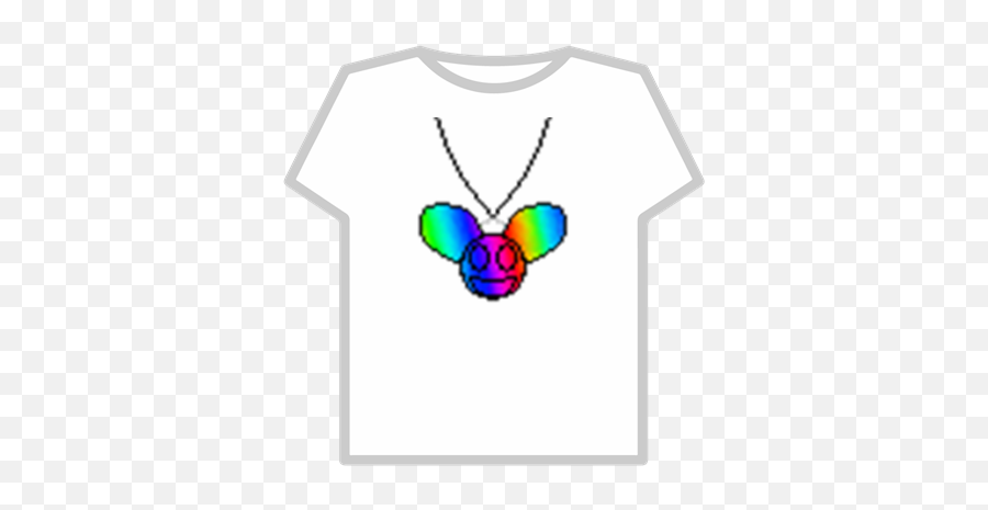 Deadmau5 Transparent Rainbow Necklace - Spongebob Meme Roblox Shirt Emoji,Deadmau5 Emoji