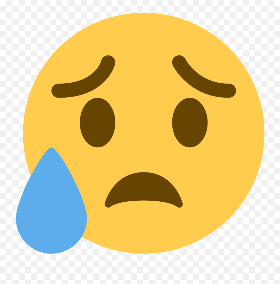 Twemoji 1f625 - Cry Emoji Facebook Png,Copiar Emoticones