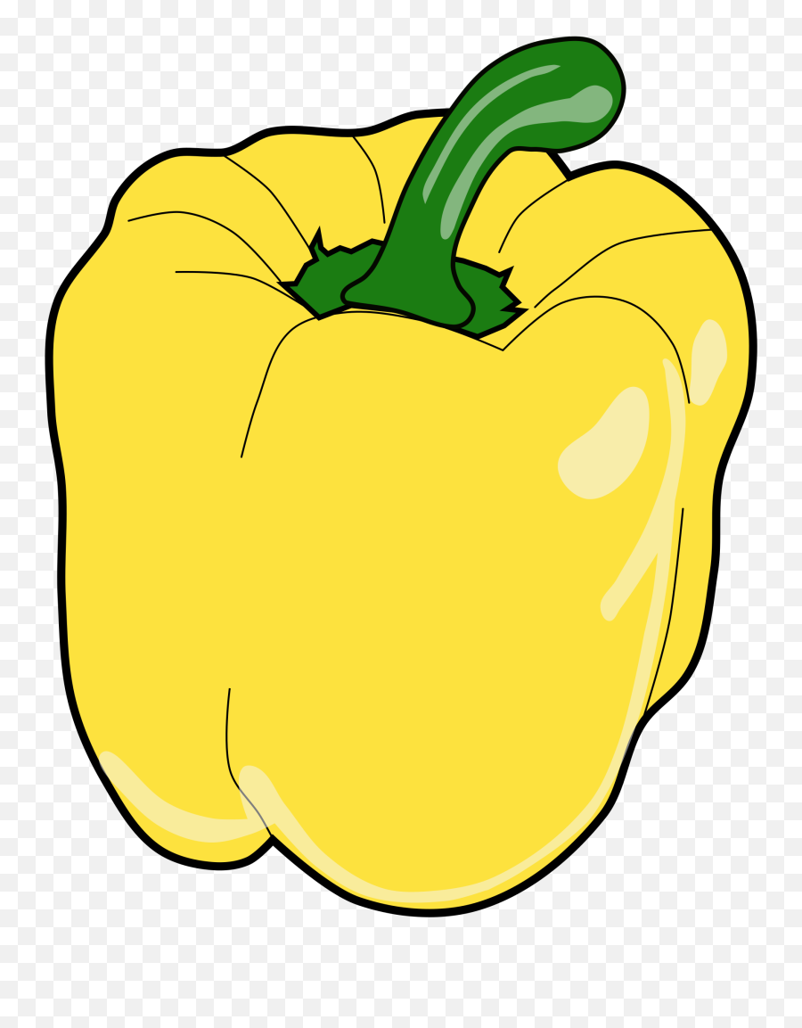 Pepper Clipart Sweet Pepper Pepper Sweet Pepper Transparent - Yellow Bell Pepper Clipart Emoji,Pepper Emoji