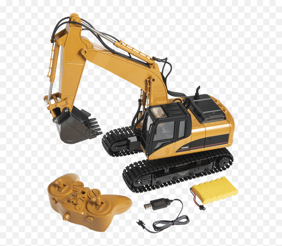 15 - Channel 114 Scale Rc Excavator With Metal Shovel Bulldozer Emoji,Shovel Emoji