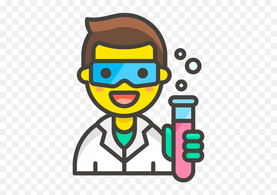 Download Man Scientist Emoji - Scientist Icon Png,Scientist Emoji