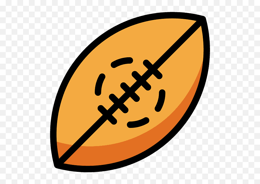 Rugby Football Emoji Clipart - Clip Art,Football Emoji Text
