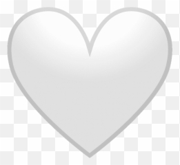 White Heart Emoji Clipart - Cuore Bianco Emoji,Heart Emoji On Android