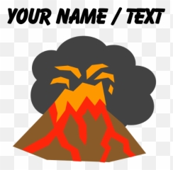 Custom Red Ladybug Sticker Clipart - Volcanic Eruption Clipart Png Emoji,Volcano Emoji