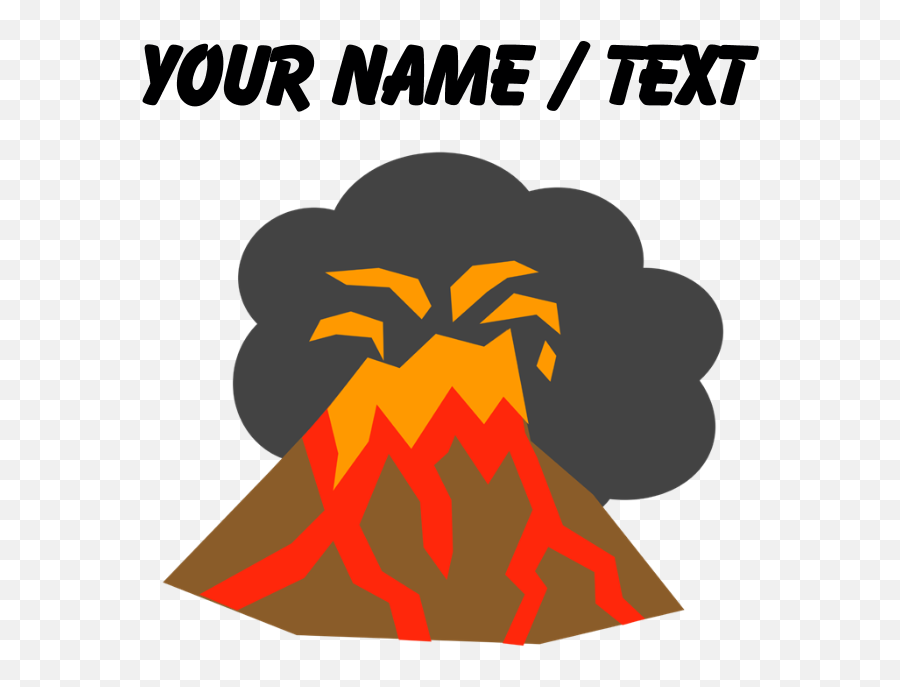 Custom Red Ladybug Sticker Clipart - Volcanic Eruption Clipart Png Emoji,Volcano Emoji
