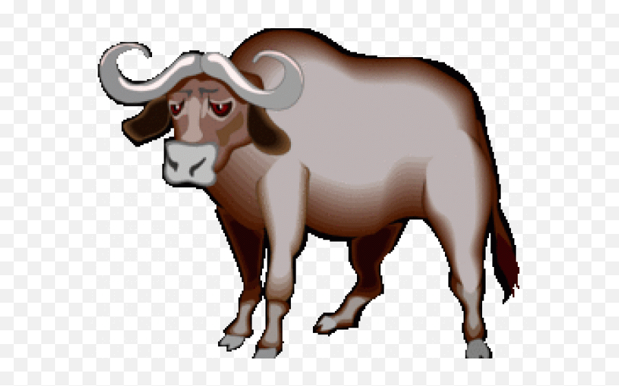 African Buffalo Clipart Cape Buffalo - African Buffalo Clipart Emoji,Buffalo Emoji