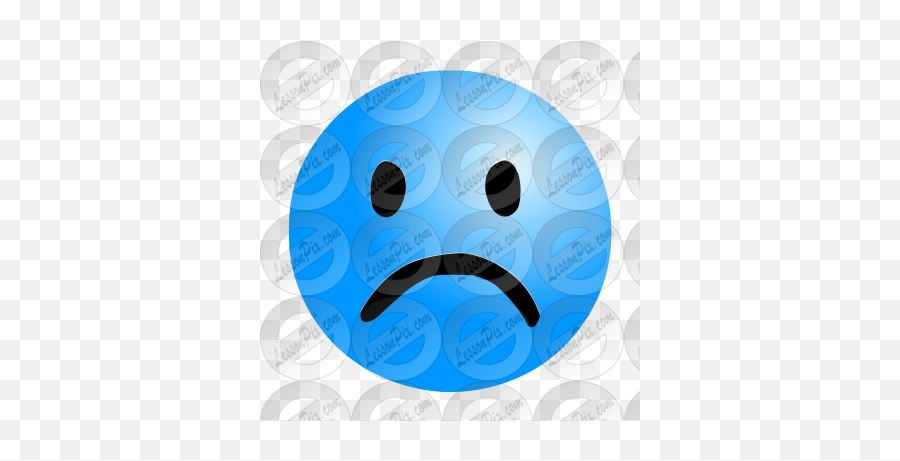 Sad Face Stencil For Classroom Therapy Use - Great Sad Dot Emoji,Frown Face Emoticon