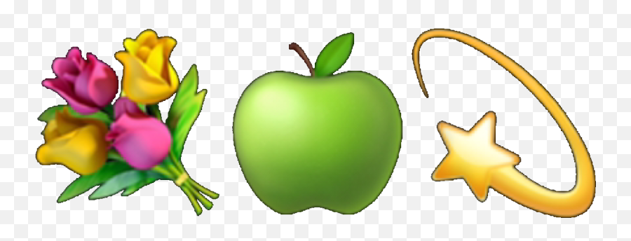 Flowers Apple Emoji Sticker - Fresh,Apple Sign Emoji
