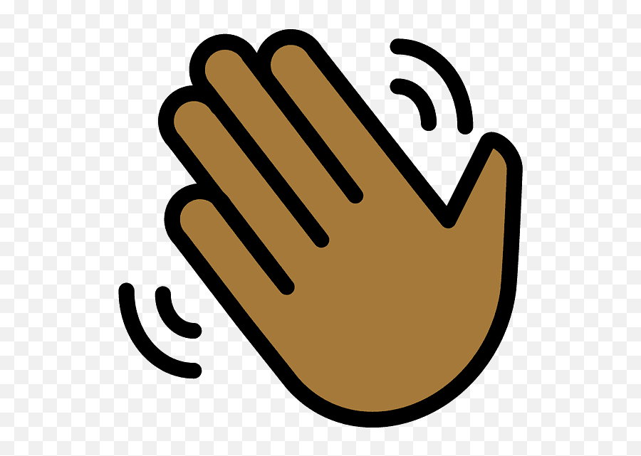 Waving Hand Emoji Clipart Free Download Transparent Png - Mávající Ruka,La Emoji Symbol