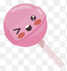 Kawaii pink lollipop - Transparent PNG u0026 SVG vector file Pirulito Emoji