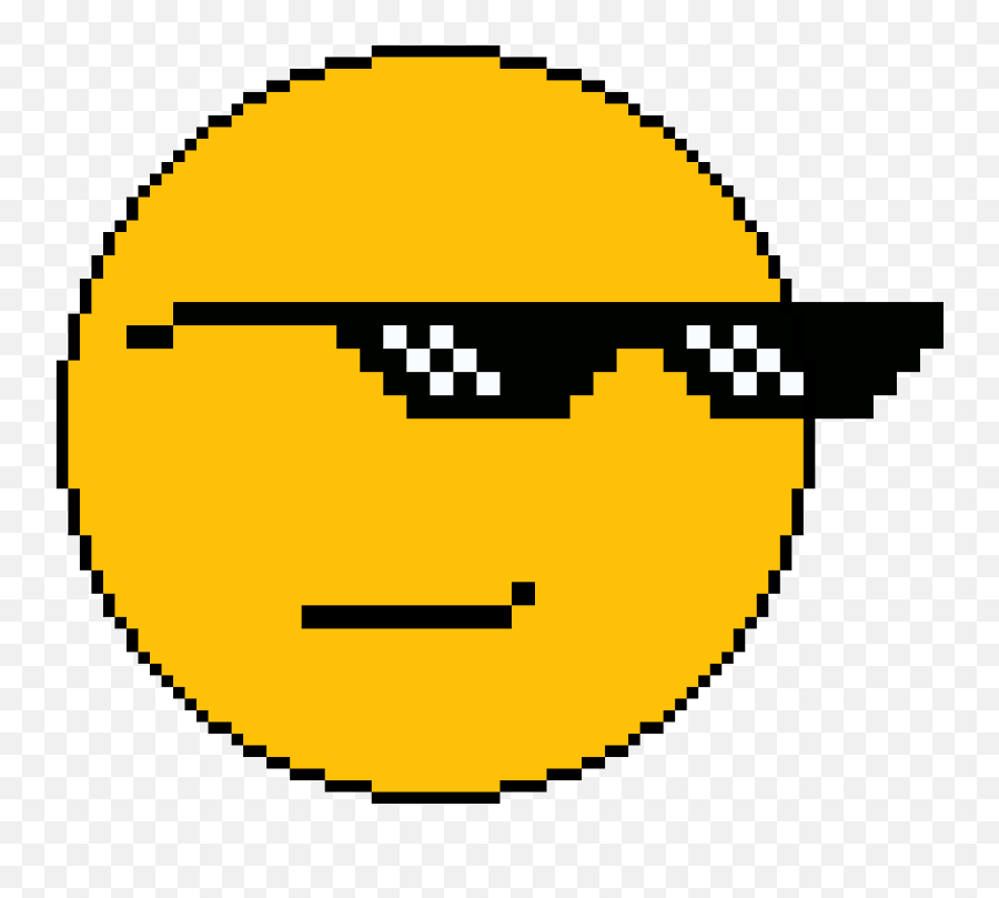 Pixilart - Glasses Minecraft Pixel Art Emoji,Mlg Emoji