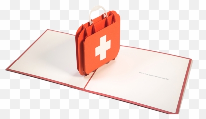 First Aid Kit Sympathy Pop Up Card - Emoji