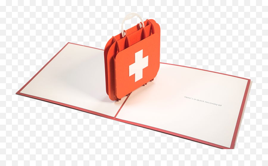 First Aid Kit Sympathy Pop Up Card - First Aid Kit Pop Up Emoji,Sympathy Emoji