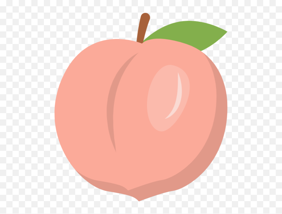 Vector Fruits Peach Transparent Png - Peach Fruit Clipart Emoji,Peach Emoji Vector