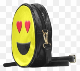 Emoticon Heart Smiley Round Sling Bag - Handbag Emoji,Gypsy Emoji