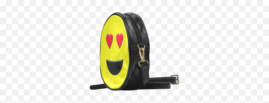 Emoticon Heart Smiley Round Sling Bag - Handbag Emoji,Gypsy Emoji