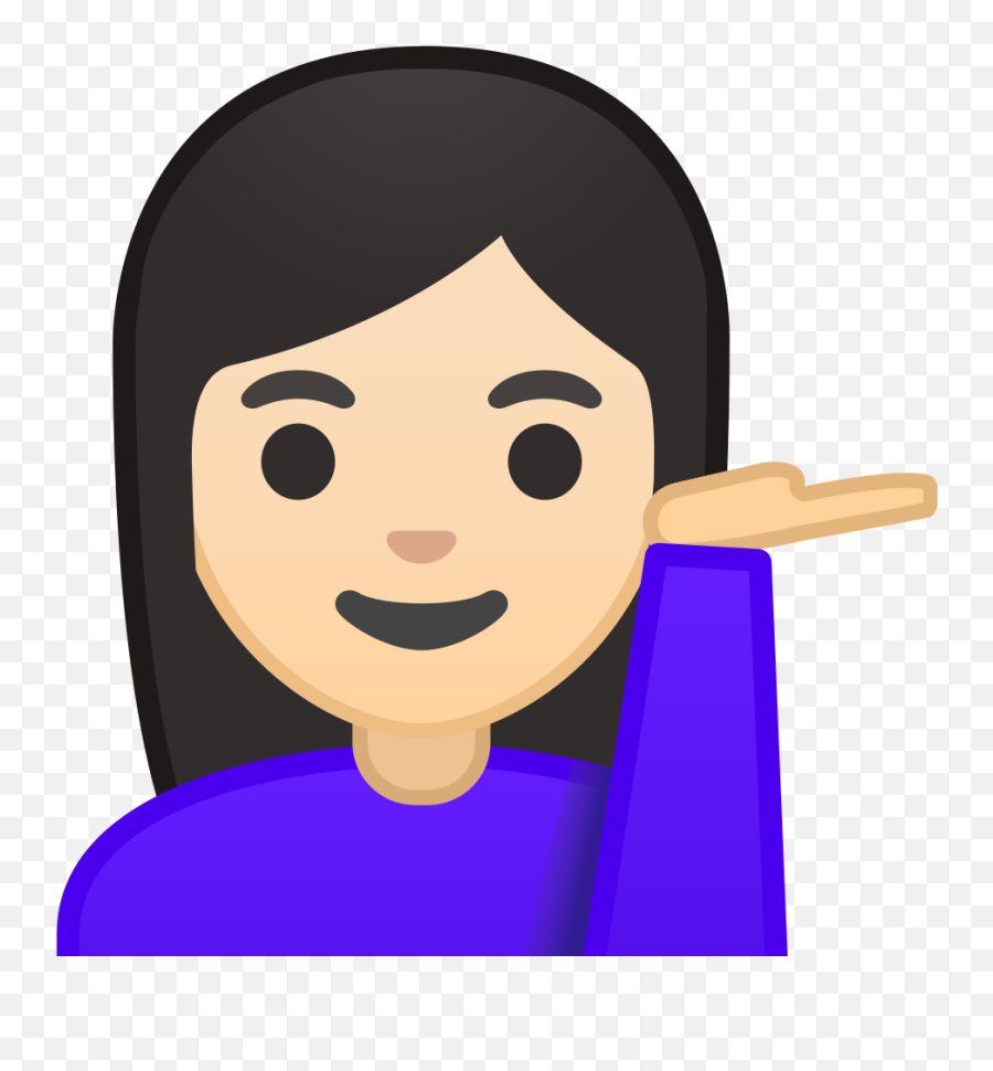 Woman Tipping Hand Light Skin Tone Icon - Woman Tipping Hand Emoji Png,Emoji People