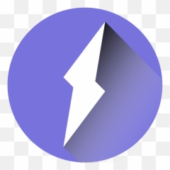 Lightning Icon Purple 1920 Shaded - Emoji