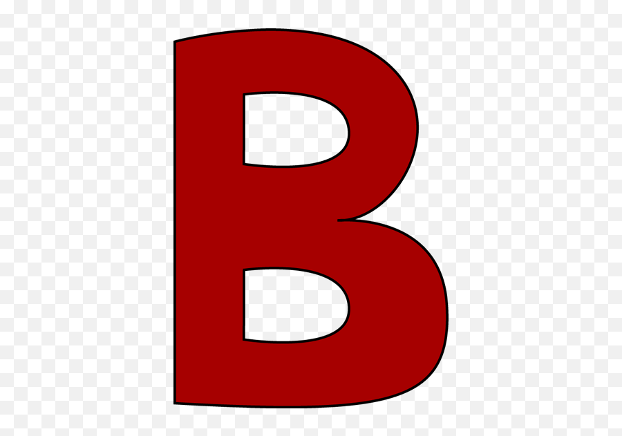 B Red Letter Transparent Png Clipart - Alphabet B Clip Art Emoji,Big Red B Emoji