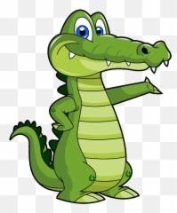Vector Alligator Vintage Transparent - Cartoon Alligator Png Emoji,Alligator Emoji