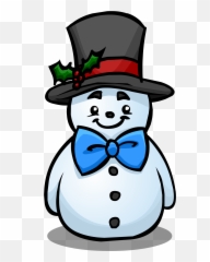 Snowman With Top Hat Clipart - Top Hat For A Snowman Emoji,Top Hat Emoji
