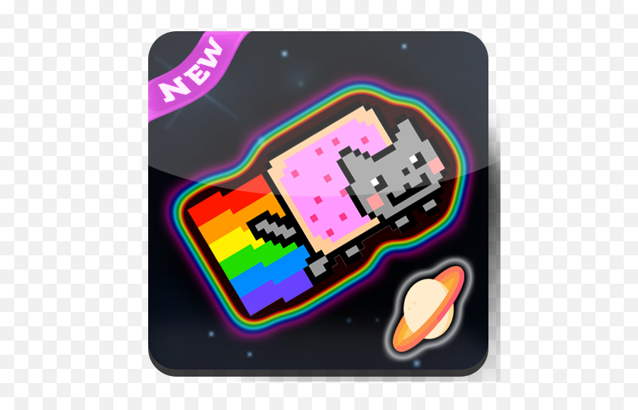 Nyan Cat Space Cat U2013 Apps On Google Play - Minecraft Gif Nyan Cat 3d Emoji,Nyan Cat Emoji