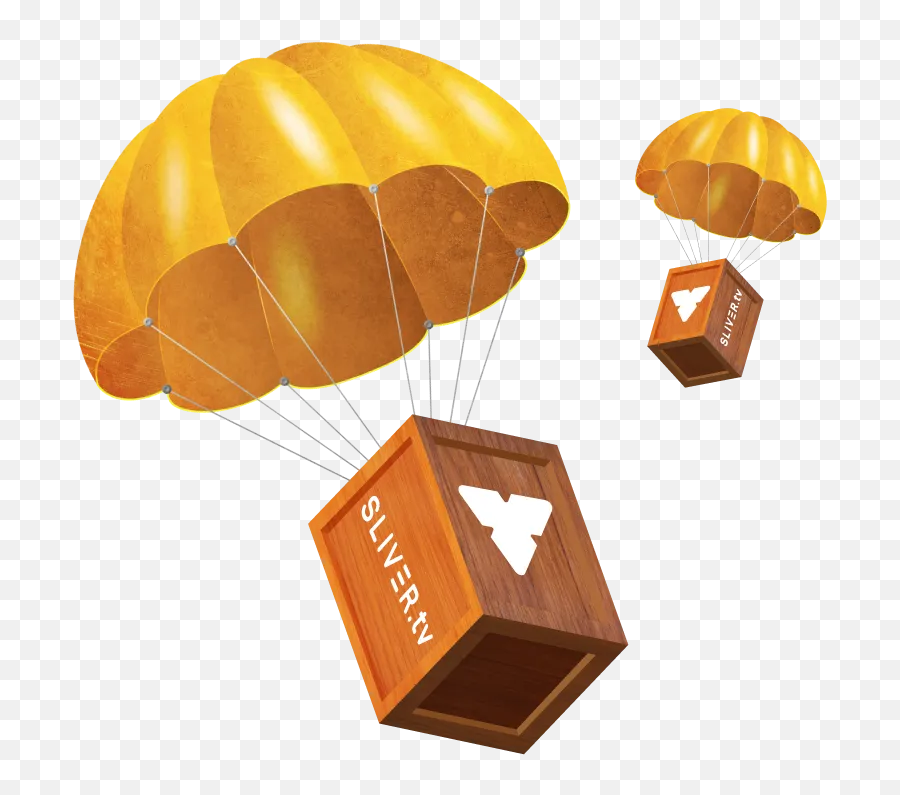 Airdrops On Slivertv U2013 Thetatv - Airdrop Transparent Png Emoji,Parachute Emoji