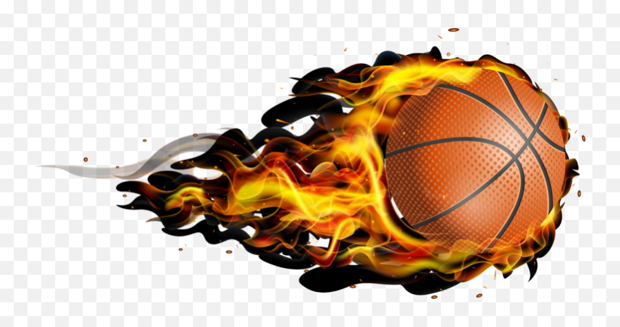 Basketball Wallpaper Png - Fire Basketball Fire Ball Logo Emoji,James Harden Emoji