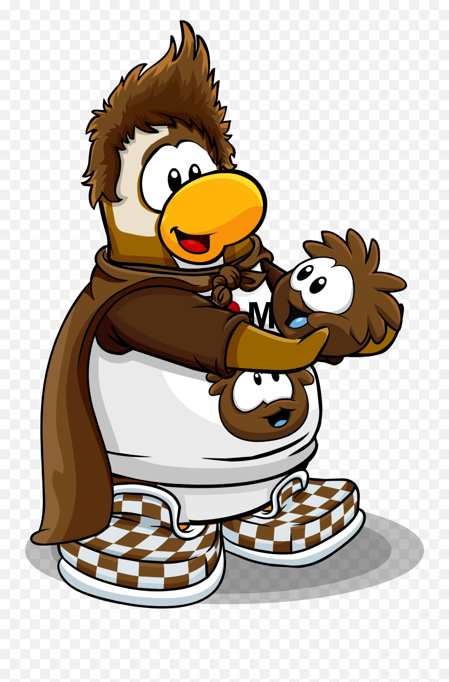 Brown Cape Club Penguin Wiki Fandom - Cartoon Emoji,Hug Emoji Samsung