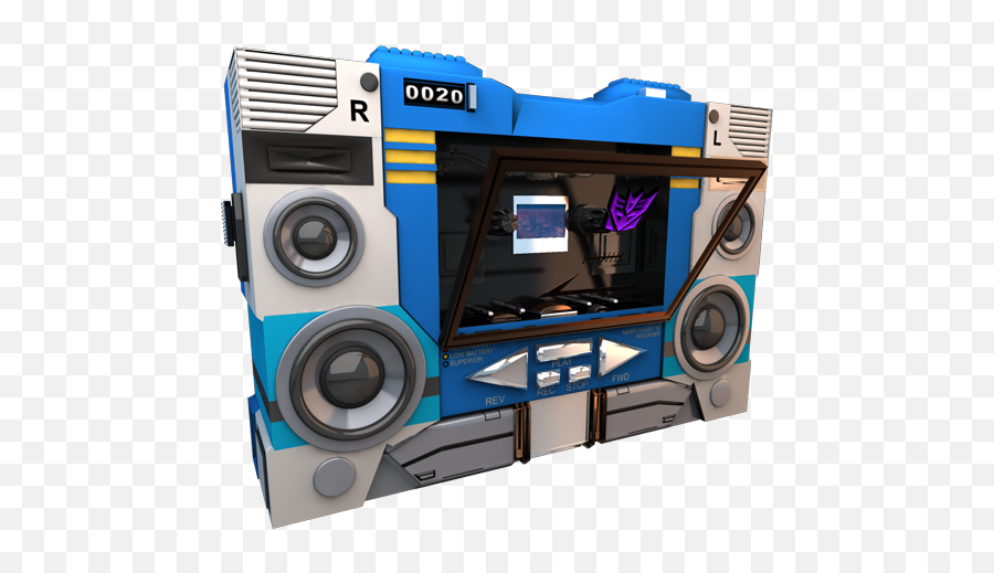 Transformers Soundwave No Tape Side Icon Transformers - Soundwave Boombox Emoji,Cassette Emoji