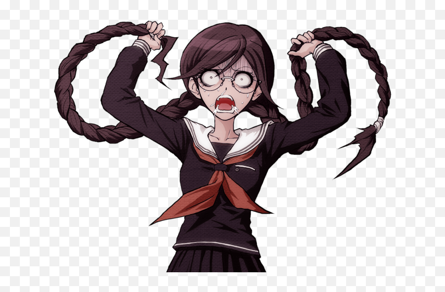 Toko Touko Fukawa Halfbody Sprite - Toko Fukawa Sprites Emoji,Monokuma Emoji