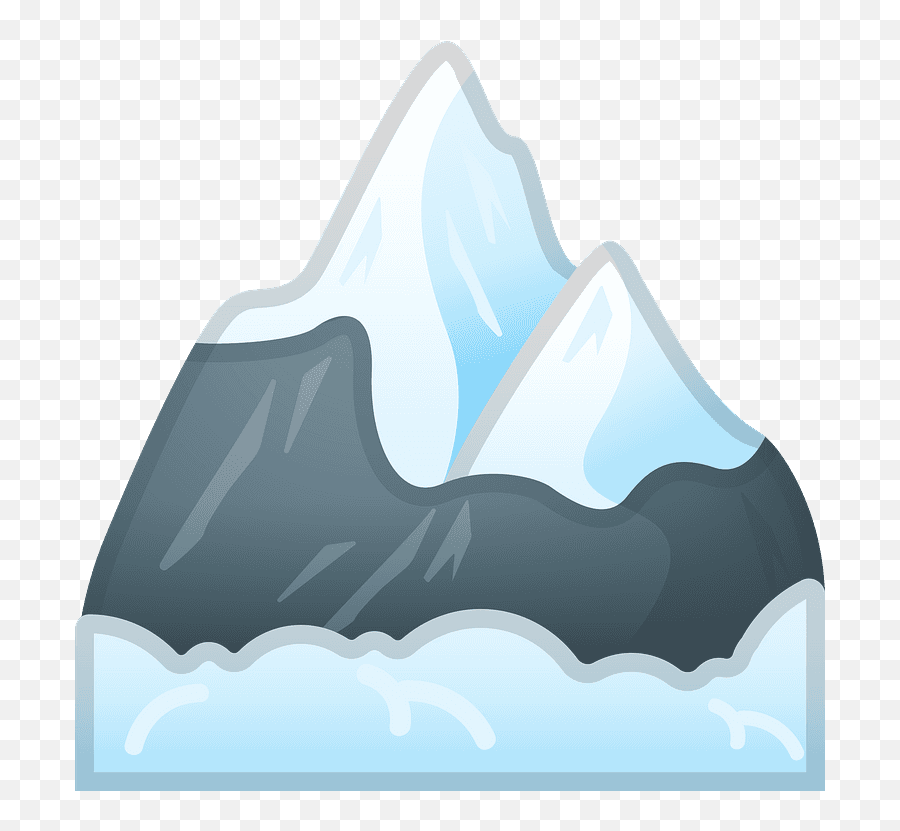 Snow - Emoji Montagne,Mountain Emoji Transparent