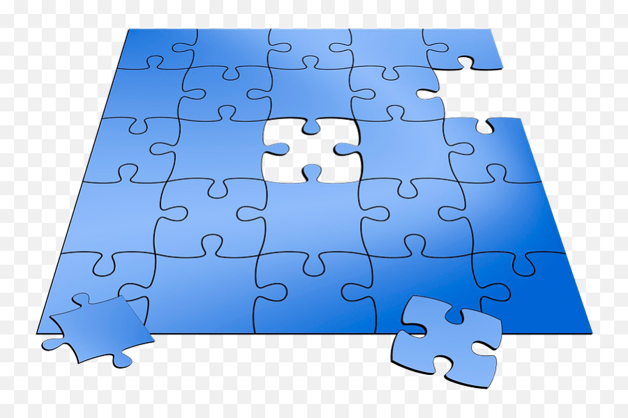 Blue Puzzle Clipart Free Download Transparent Png Creazilla - Jigsaw Puzzle Missing Few Pieces Emoji,Emoji Puzzles