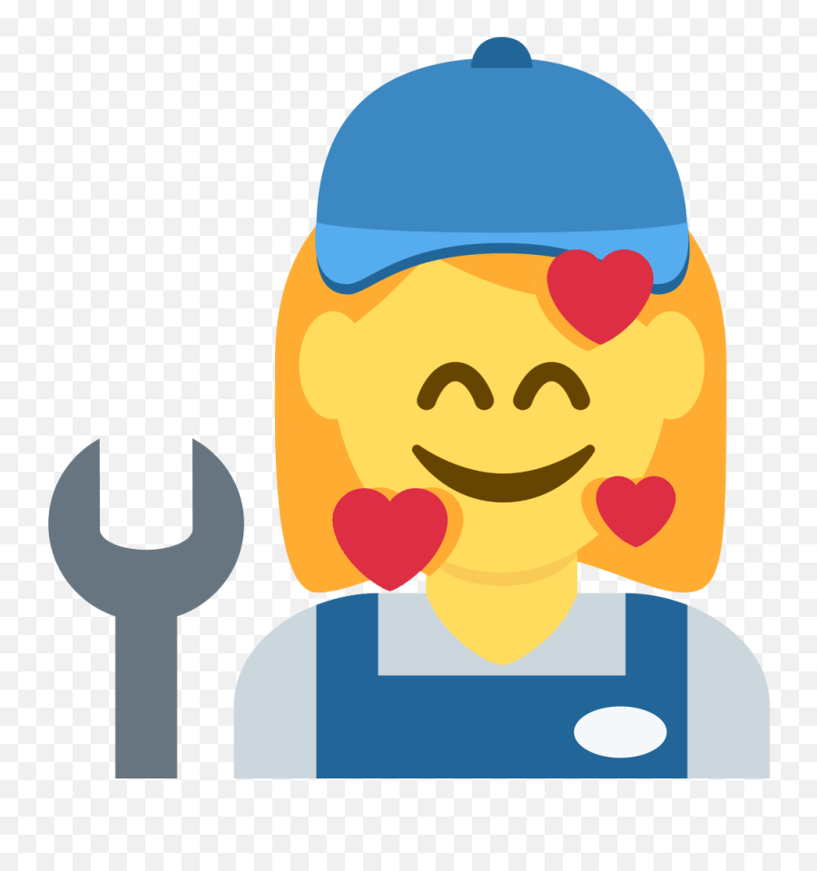Emoji Face Mashup Bot On Twitter U200d Woman Mechanic - Happy,Flute Emoji