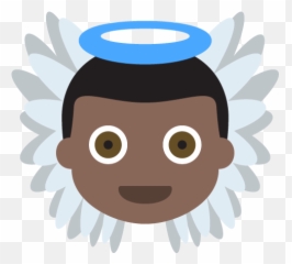 Baby Angel Dark Skin Tone Emoji - Marktbrunnen