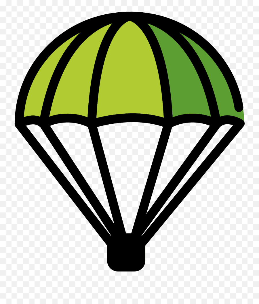 Parachute Emoji Clipart Free Download Transparent Png - Parachute Emoji,Hang 10 Emoji