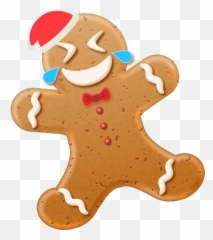 Christmas Gingerbread Emoji - Christmas Day Gingerbread,Gingerbread Emoji