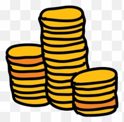 Stack Of Coins Icon - Transparent Background Coins Cartoon Emoji,Coins Emoji