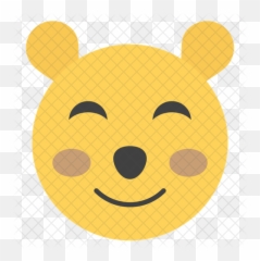 Bear Face Emoji Icon - Basic Heart Shape,Bear Emoticon