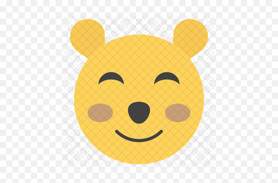 Bear Face Emoji Icon - Basic Heart Shape,Bear Emoticon