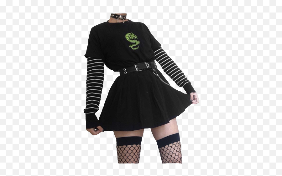 Goth Dragon Clothes Fishnet - E Girl Outfit Ideas Emoji,Fishnet Emoji