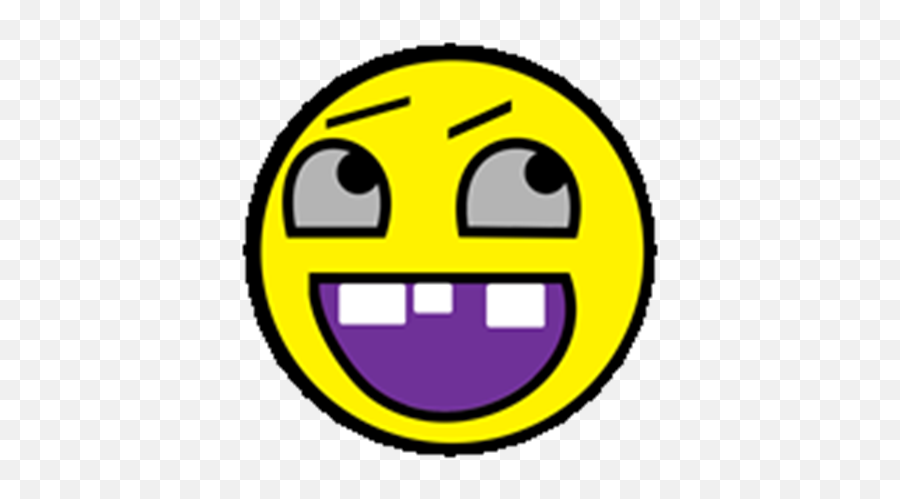 Roblox Face Derp - Smiley Face Png Emoji,Derp Emoticon
