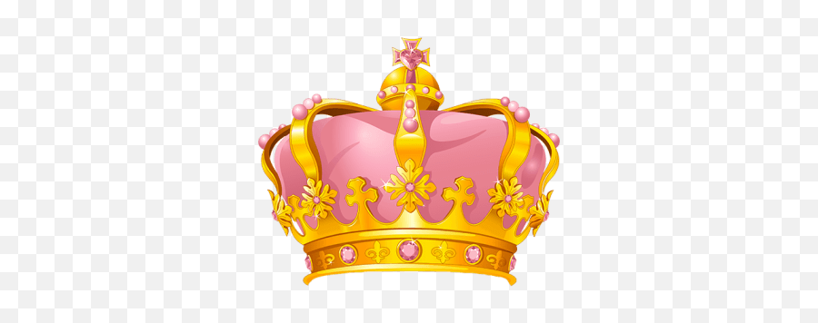 Crown Royal King Queen Tiara Gold Pink - Pink Crown Queen Png Emoji,Royal Emoji
