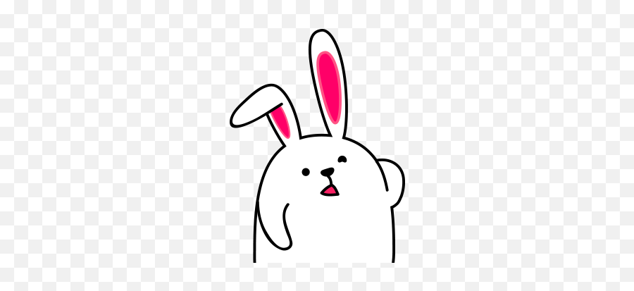 Lovely Rabbit Emoji - Domestic Rabbit,Emoji Rabbit