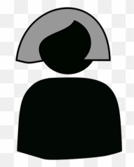 Female Avatar Silhouette - Clip Art Emoji